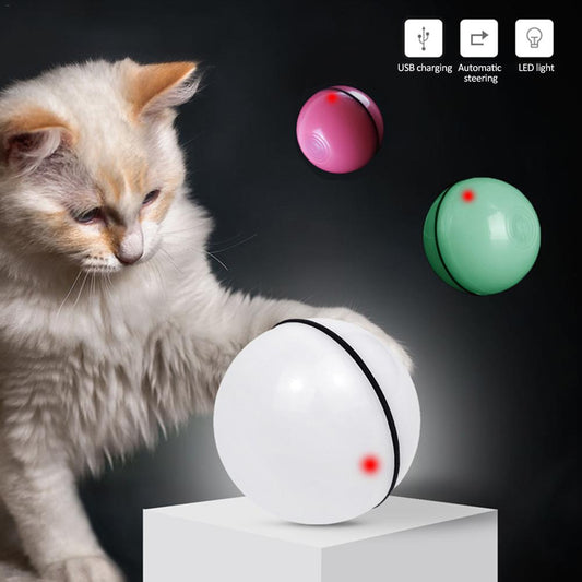 Smart Rolling LED Cat Ball - Interactive Toy